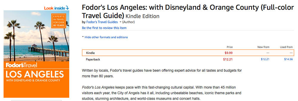 Fodor's Los Angeles guide